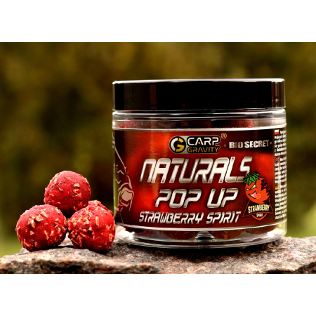 Kulka Pop Up NATURALS STRAWBERRY SPIRIT 18mm 200ml  - TRUSKAWKA